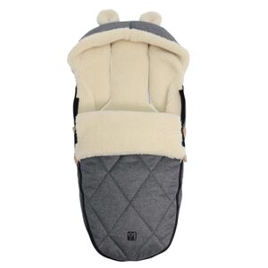 Kaiser Chancelière pour poussette universelle hiver XL EARS WOOL anthracit...