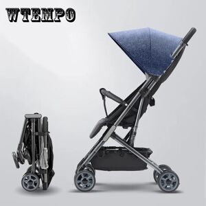 WTEMPO Poussette de luxe Poussette de voyage portable pliable Grand espace Poussette de haute qualité multi-fonctionnelle bébé parapluie chariot landau - Publicité