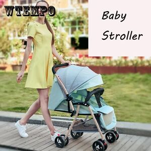 WTEMPO Poussette bébé légère pliable Ultra-légère landau bébé enfant grand espace chariot outils de voyage pour enfants - Publicité