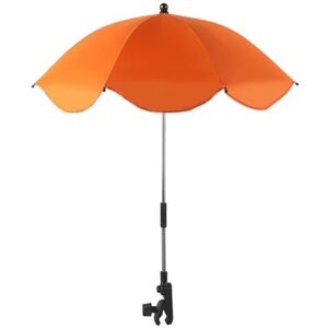 GjnjfdF Parasol Poussette Bébé Universelle, Ombrelle Poussette Universelle Anti UV, Parasol Poussette Bébé Universelle, Parapluie Poussette, Ombrelle Poussette Bébé Confort pour Extérieur Plage Jardin - Publicité