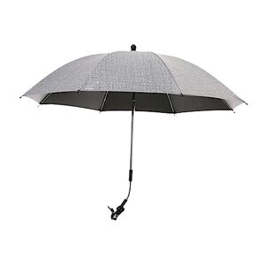 Milageto Parapluie landau bébé avec pince Parasol poussette bébé été universel protection solaire réglable à 360 degrés parasol bébé pour chariot extérieur, GRISE - Publicité