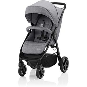 Britax Römer Poussette B-AGILE M, Pliable d'une main et compacte, de la naissance à 4 ans, Elephant Grey - Publicité