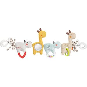 Fehn Chaîne de poussette Loopy & Lotta Chaîne D’activités avec Jolies Figurines à Accrocher Jouets pour bébé à suspendre de manière flexible bébés et jeunes enfants à partir de 0+ mois - Publicité