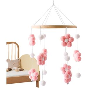 WOBBLO Mobile pour Berceau   Lit de bébé Mobile Moderne   Carrousel de Berceau pour bébés garçons et Filles de 0 à 12 Mois, Convient pour lit de Berceau, Poussette, siège d'auto, Comprend des Fleurs - Publicité