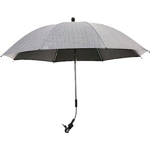 Colcolo Parapluie de landau avec pince, parapluie de poussette de bébé, parapluie imperméable Protection solaire d'été Parasol de bébé pour camping randonnée, GRISE - Publicité