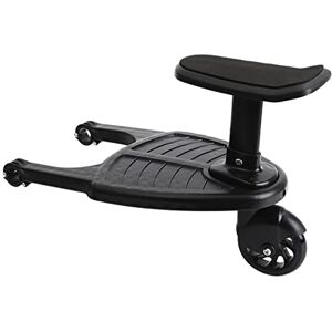 Planche de Poussette, Vogvigo- Buggy board avec Siège, Marche Poussette  Universelle avec Grande Plateforme, pour Enfants de 2 à 6 ans (25 kg),  Compatible avec Toutes Les Poussettes (noir) en destockage et