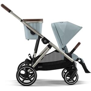 CYBEX Poussette Double Gazelle S Châssis Taupe et Siège Sky Blue - Publicité