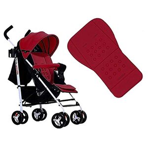 Icecode Coussin de poussette, coussin de coton de mousse de couverture de protection de revêtements de poussette de bébé/siège d'auto (rouge) - Publicité