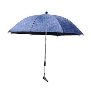 Gralara Universal Rain Protection Baby Landau Parapluie Réglable Imperméable Bébé Poussette Couverture Parasol, Un jean bleu - Publicité
