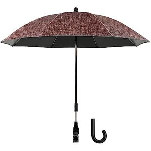 Gralara Parapluie de landau à clipser pour poussette, Rouge - Publicité