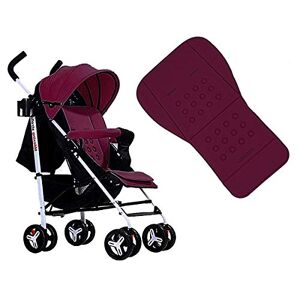 Icecode Coussin de poussette, coussin de coton de mousse de couverture de protection de revêtements de poussette de bébé/siège d'auto (rouge foncé) - Publicité