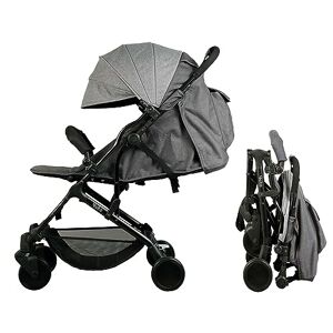 Bambisol Poussette Double Canne | Pliage Compact, Habillage Pluie Inclus |  Bleu Marine