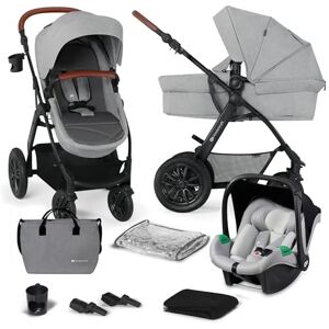 Maxi-Cosi Zelia S Trio Poussette 3 en 1, FamilyFix 3 Base Siège Auto ISOFIX  Pack - Système de Voyage Poussette Bébé incl. Siège Auto CabrioFix S  i-Size, 0-4 ans, jusqu'à 22 kg