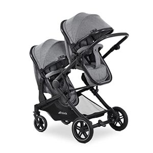 Hauck Poussette 3 Roues Runner, Grandes Roues Pneumatiques Tout-Terrain,  Jusqu'à 25 kg, Pliable, Pare-Soleil, Noir Néon Jaune & 2in1 Carrycot,  Nacelle