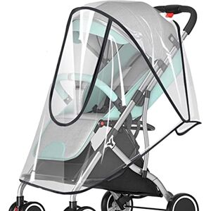 KIXS Pluie pour Poussette, Pluie pour Poussette hautement Transparente Coupe-Vent, Protection imperméable pour bébé d'hiver pour la poussière Neige, Les Essentiels - Publicité