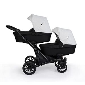 Lux4Kids Poussette pour frères et s?urs Booster Light Stroller Twin Stroller par  Black Stone 04 3en1 avec siège bébé - Publicité