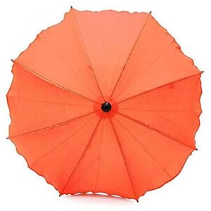 Best For Kids - Parasol universel pour poussettes Protection maximale contre les rayons UV Standard 801 Parapluie et parapluie pour poussette, souple et pliable, 15 couleurs au choix (orange) - Publicité
