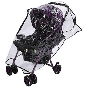 LIYJTK Housse De Pluie Poussette, 1PC PVC Imperméable Universel Poussette Housse De Pluie Poussière Vent Bouclier Landau Accessoire, Coupe-Vent Imperméable, Protéger de la Poussière Neige - Publicité