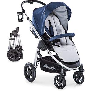 Hauck Poussette 3 en 1 Shopper SLX Trioset, inclus Nacelle, Siege Auto et  Assise avec Fonction Allongée, Porte Gobelet et Rangement, Jusqu'à 25 kg,  Pliable et Compacte, Gris