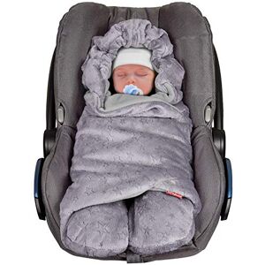 ByBoom Bébé Couverture Enveloppante Hiver Universelle Multi-Usages, pour Coques Bébé, Sièges Auto (p.ex. Maxi-Cosi, Römer, etc), pour Landaus, Poussettes ou Lits Bébé; L'ORIGINAL AVEC L'OURS - Publicité