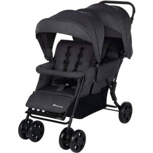 Bébé Confort Bebeconfort Poussette Double Teamy, Pour Enfants D'âges Rapprochés, 4 Roues, Mineral Graphite Gris TU - Publicité