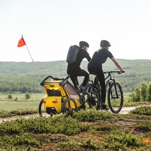 Thule Chariot Sport - Remorque vélo enfant Spectra Yellow 2 places - Publicité