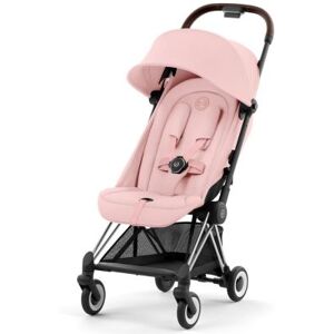 Cybex Poussette ultra-compacte COYA châssis Chrome Peach Pink - Publicité