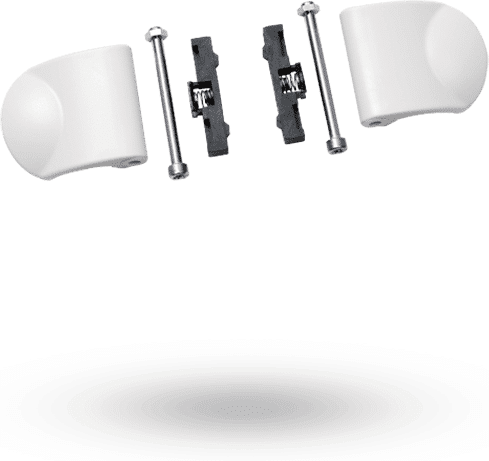 Bugaboo Bee kit de rechange des boutons de verrouillage du guidon blanc