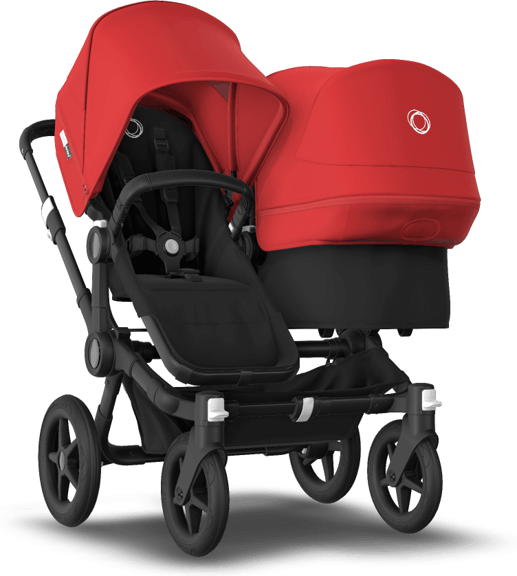 Bugaboo Poussette 2e âge et naissance Bugaboo Donkey 3 Duo red