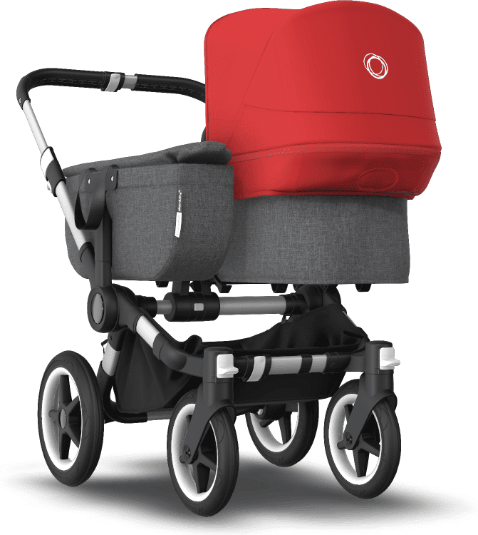 Bugaboo Poussette naissance et 2e âge Bugaboo Donkey 3 Mono red