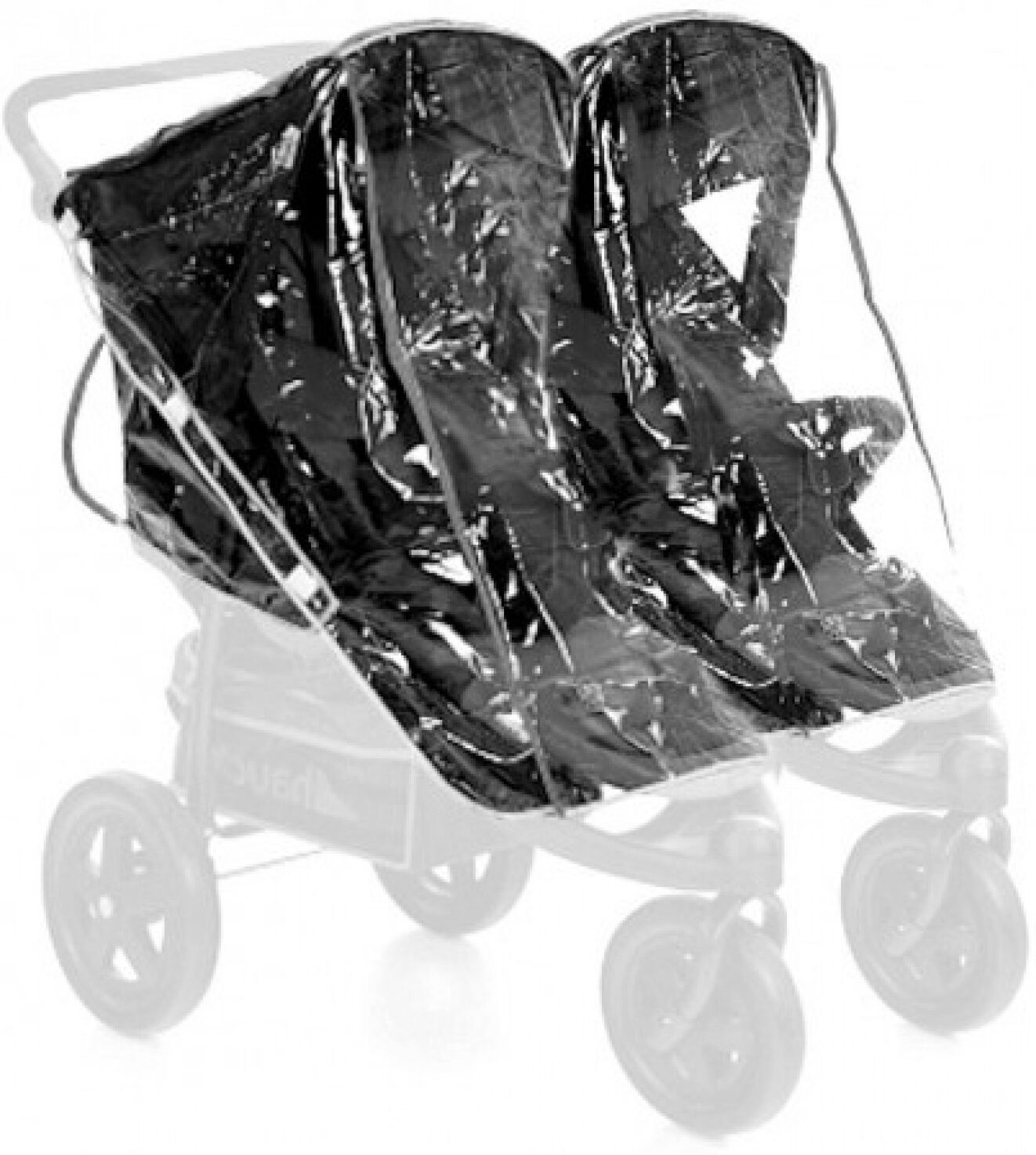 Hauck Housse de pluie pour poussette double Duo Roadster Hauck