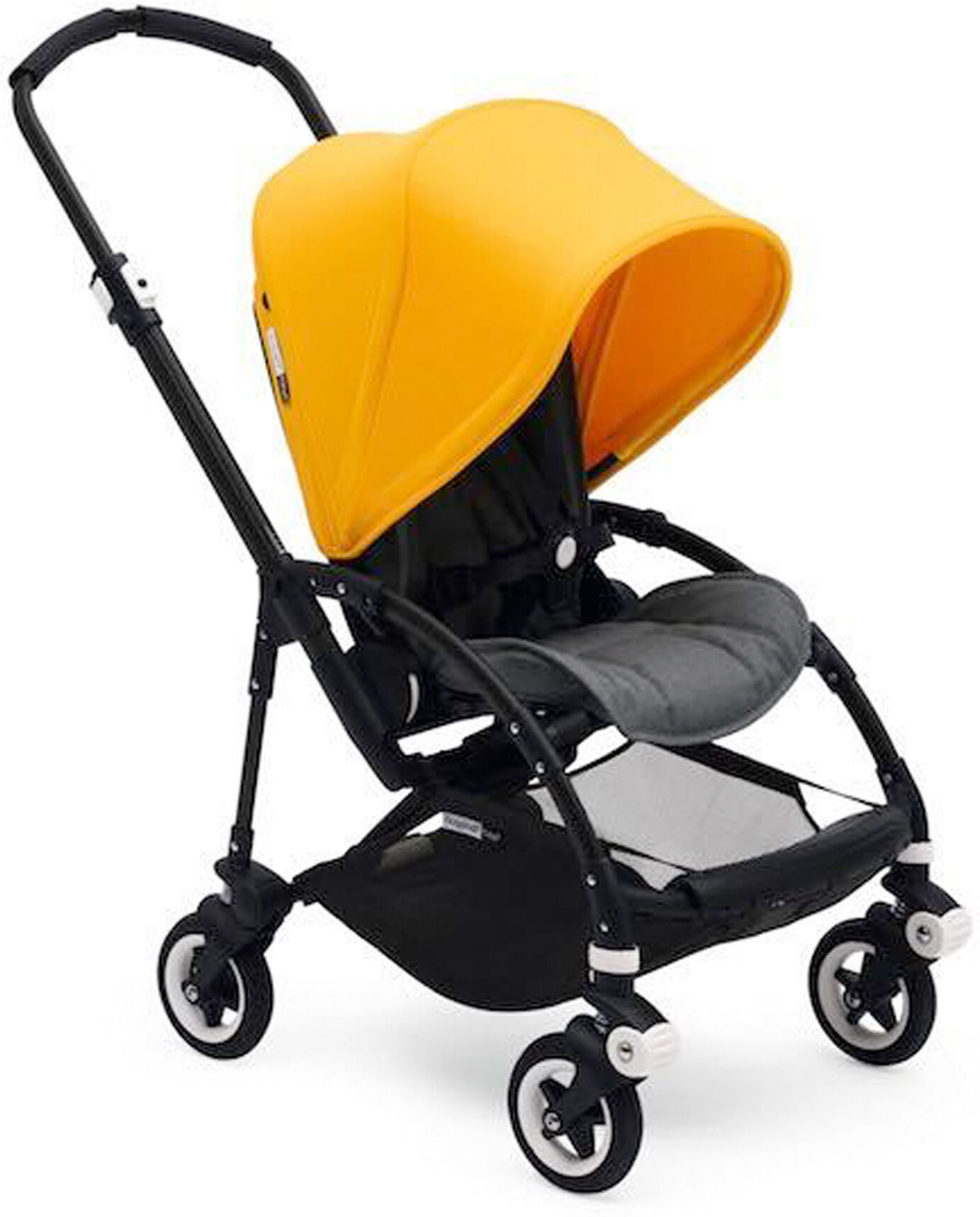 BUGABOO Kαρότσι Bugaboo Bee 5 Complete Σασί Black/Grey Melange - Sunrise Yellow