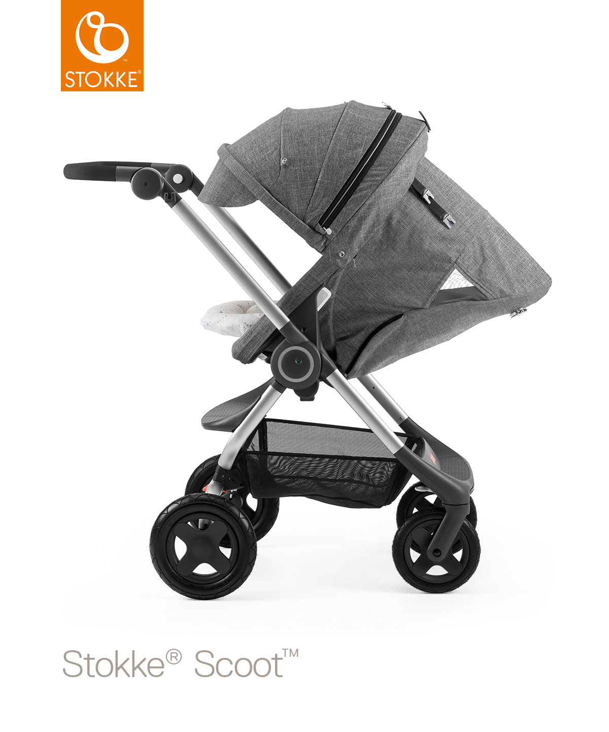 STOKKE Kουκούλα Stokke SCOOT Black Melange