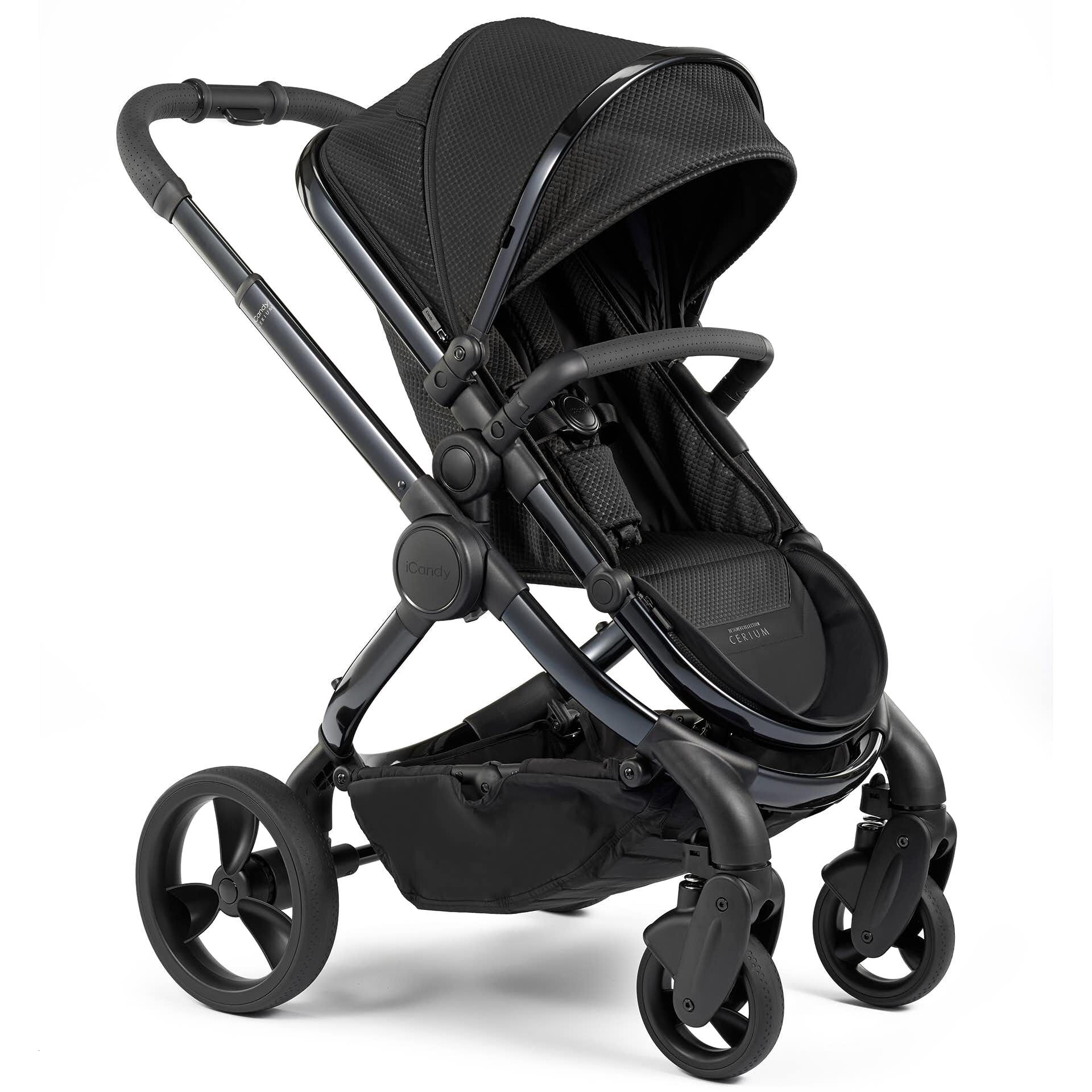 iCandy IC2040 Peach Designer Collection Cerium Pushchair and Carrycot-Black