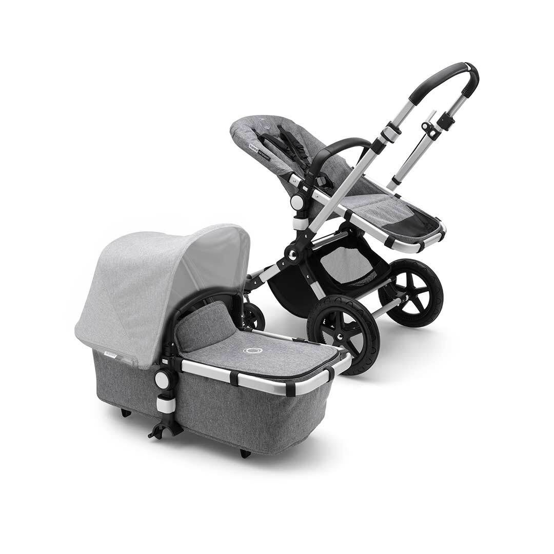 Bugaboo 232155GM01 CameleonÂ³ Plus Base - Aluminium + Grey Melange