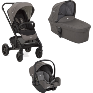 Joie Trio Chrome con Seggiolino Auto i-Snug Foggy Gray