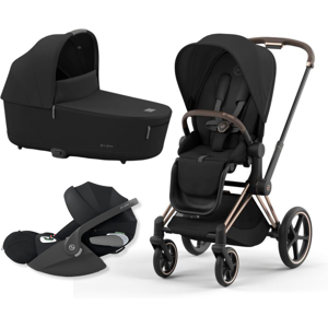 Cybex Platinum Trio Priam con Cloud T Plus Rose Gold - Sepia Black