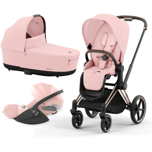 Cybex Platinum Trio Priam con Cloud T Plus Rose Gold - Peach Pink