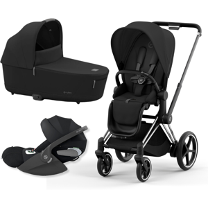 Cybex Platinum Trio Priam con Cloud T Plus Chrome Black Details - Sepia Black