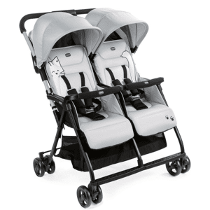 Chicco Passeggino Gemellare Ohlalà Twin Silver Cat