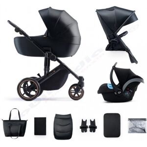 Kinderkraft Trio PRIME 2 VENEZIAN BLACK CARROZZINA PASSEGGINO OVETTO e BORSA