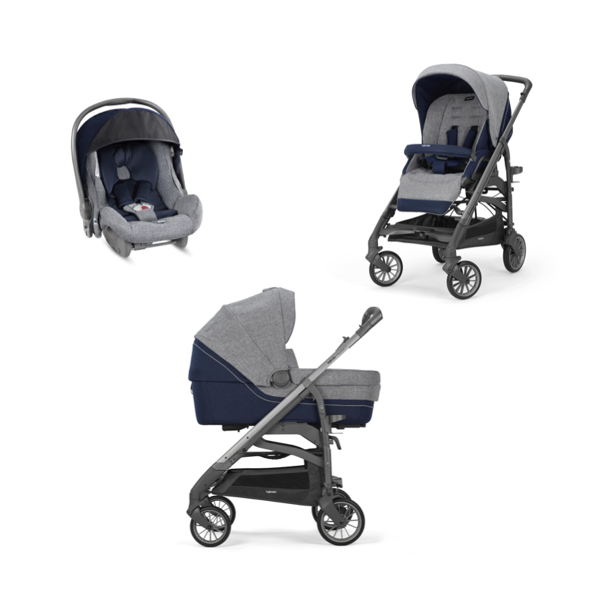 inglesina trio trilogy antigua blue telaio city ardesia -paga in 3 rate senza interessi-