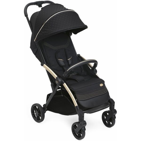 chicco 00087040560000 goody xplus special edition - passeggino leggero pieghevole da 0-4 anni 0-22 kg schienale reclinabile manicotto paracolpi comfort kit e parapioggia colore black re lux