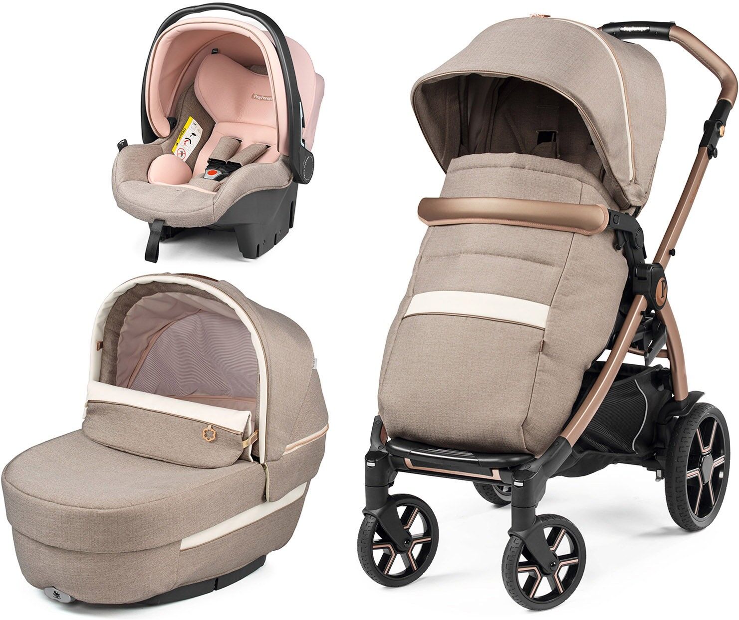 Peg Perego Trio Book Mon Amour SLK I-Size Con Borsa In OMAGGIO + SPEDIZIONE GRATUITA COMPLETO ANTI SOFFOCO OMAGGIO