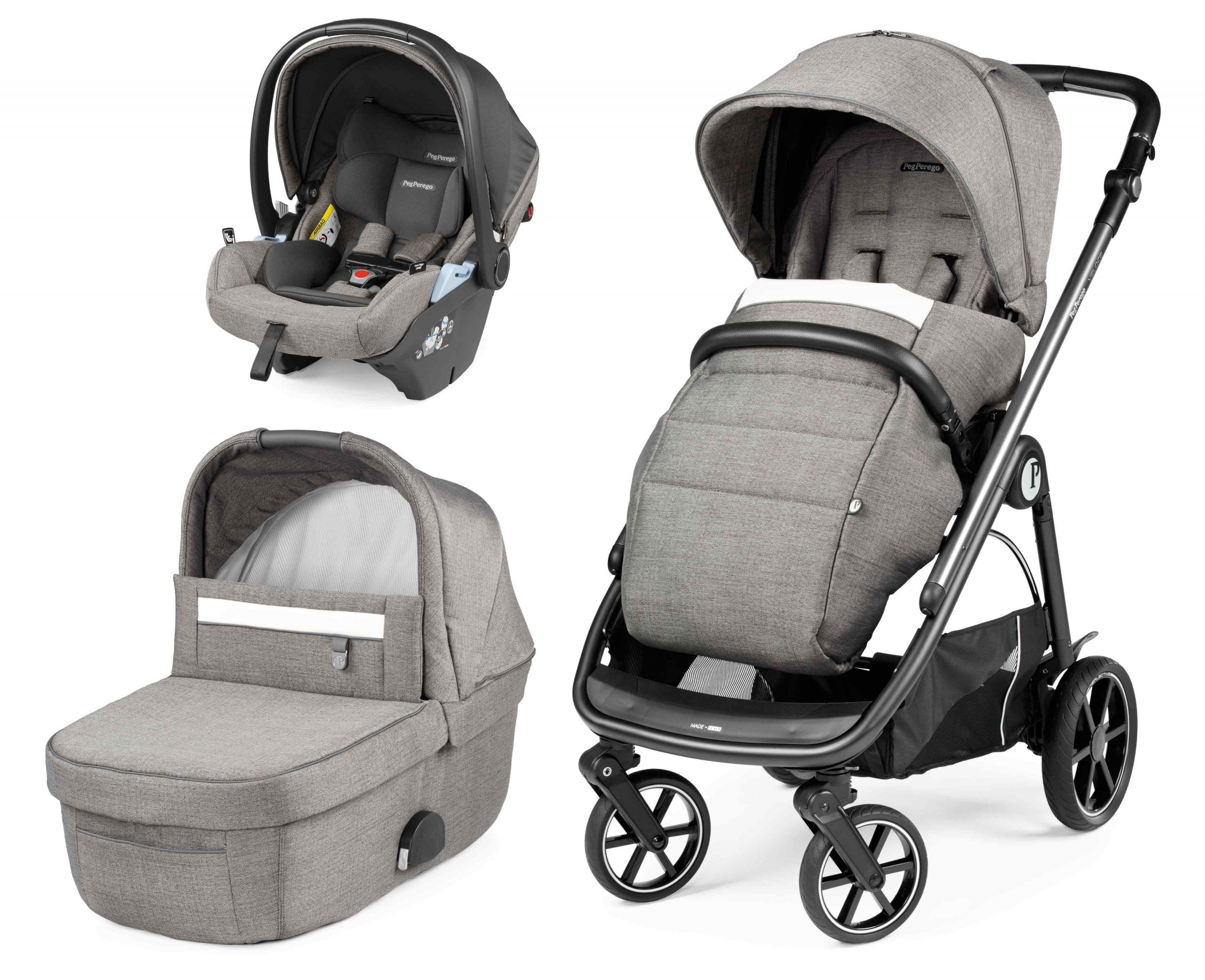 Peg Perego Trio Veloce con seggiolino auto Primo Viaggio Lounge City Grey 2023 (TRIO0498)