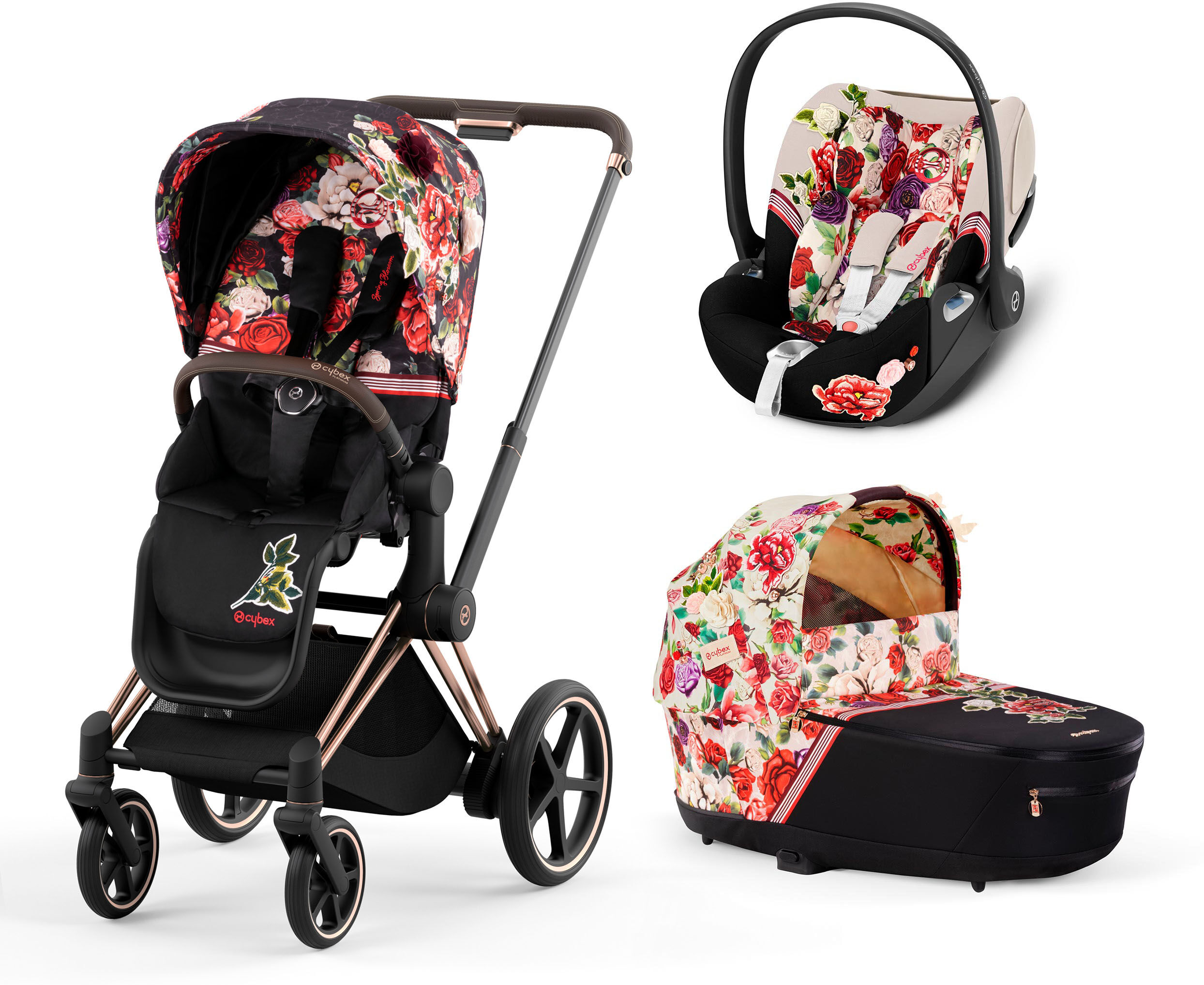 Cybex PLATINUM – Trio Priam Blossom Telaio Rosegold 2022/2023 (TRIO0734)