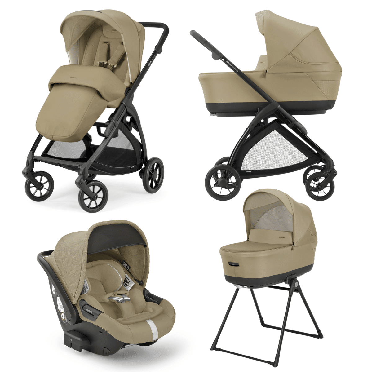 Inglesina System Quattro Electa con Darwin Recline Dumbo Caramel