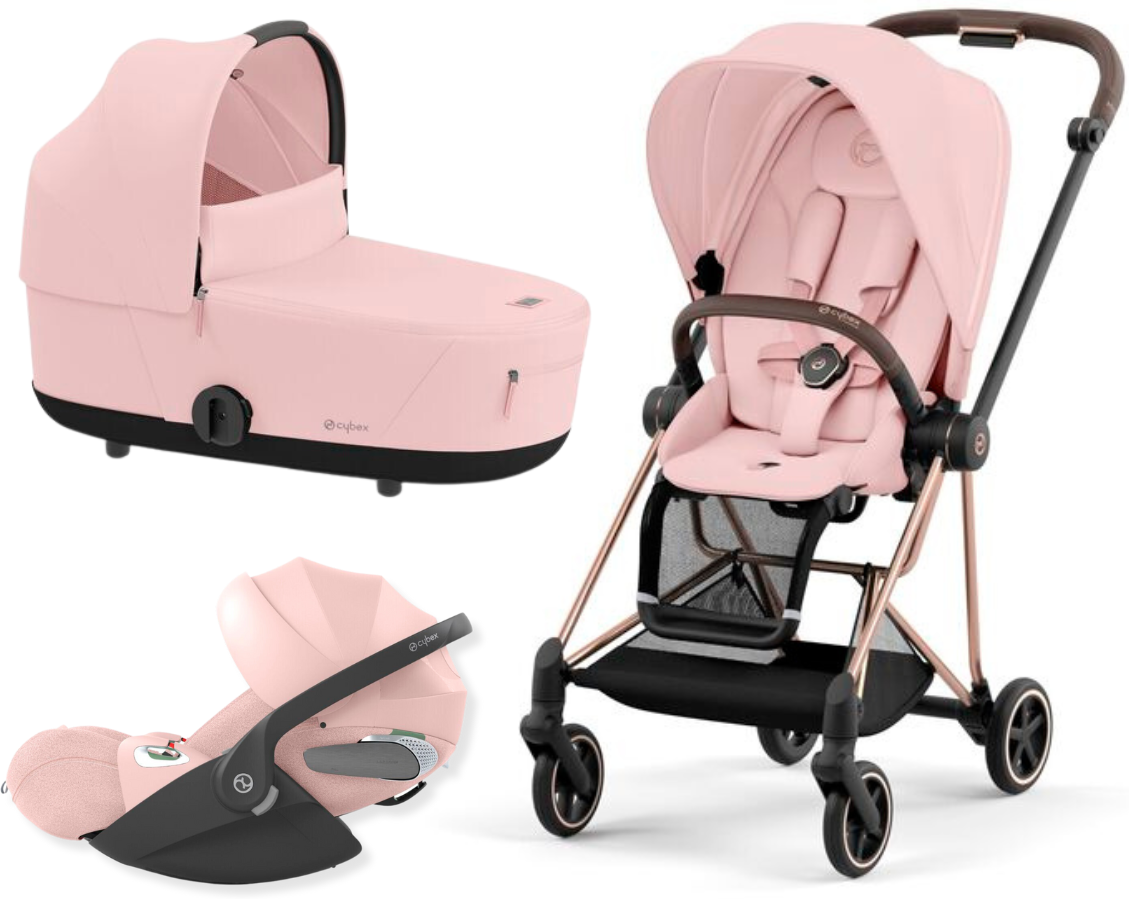 Cybex Platinum Trio Mios con Cloud T Plus Rose Gold -Peach Pink