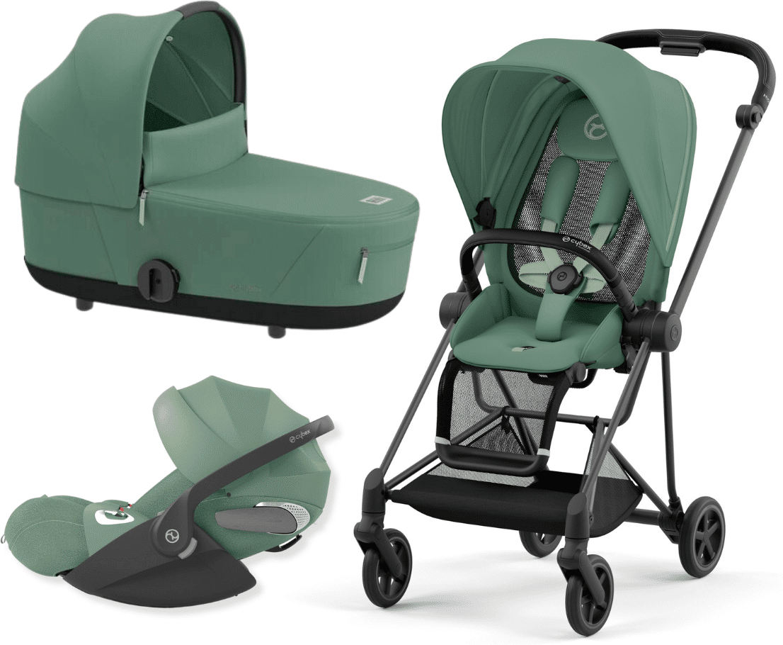 Cybex Platinum Trio Mios con Cloud T Plus Matt Black - Leaf Green