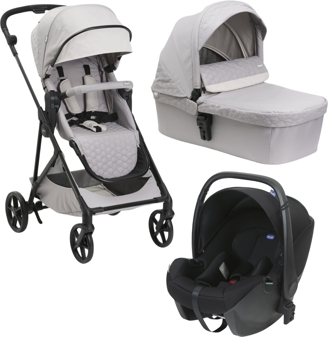 Chicco Trio Seety con Seggiolino Auto Kory Essential Florence Beige